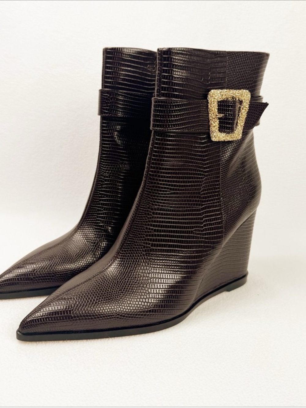 Sam Edelman Weslie Point Toe Wedge Ankle Boots
